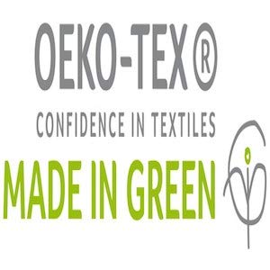 Linen Home wash care label and Made in Green certification for safety