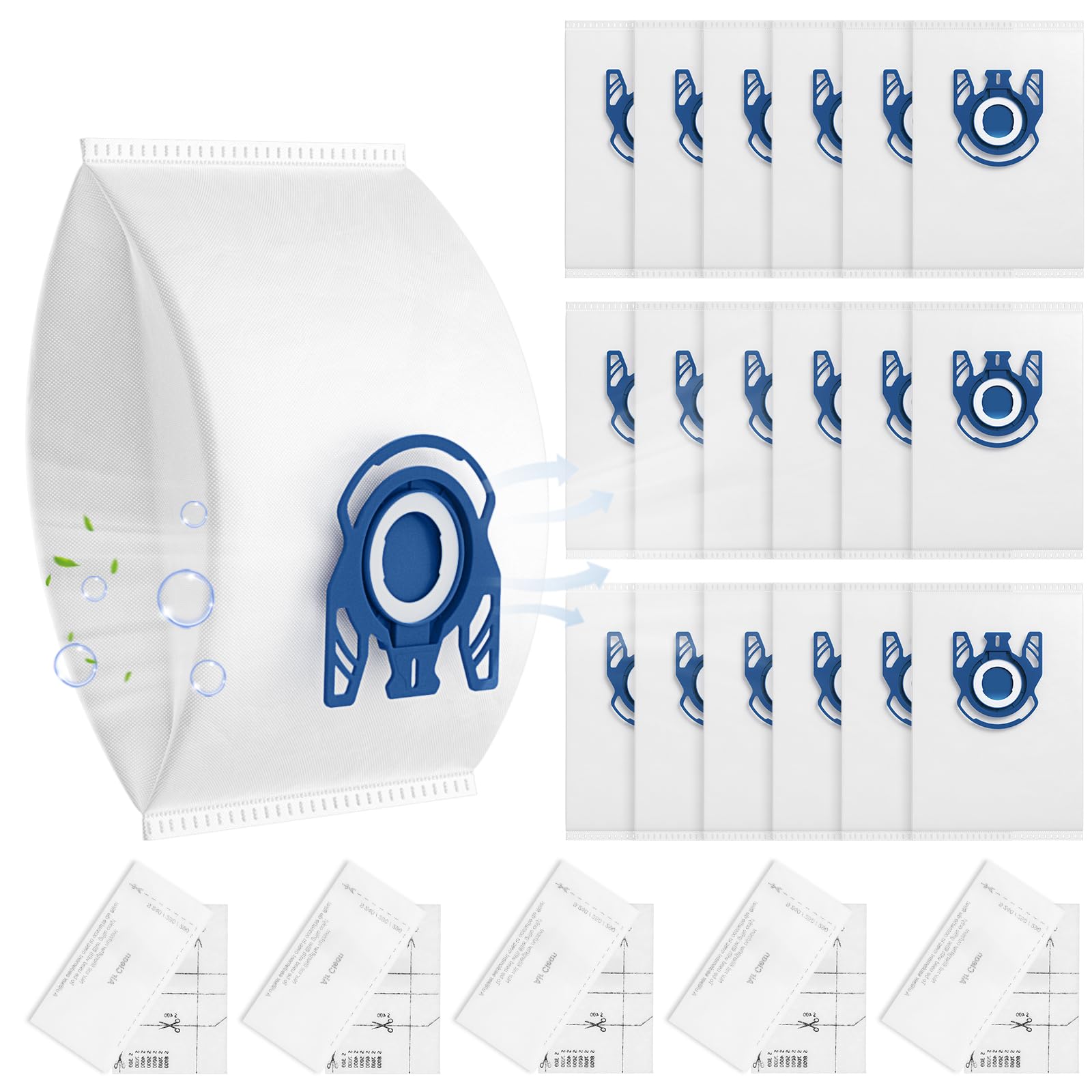 LINNIW front packaging showing 20-pack and included filters for long-lasting use