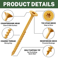 LIONMAX Torx head view highlighting star drive for less stripping and better torque