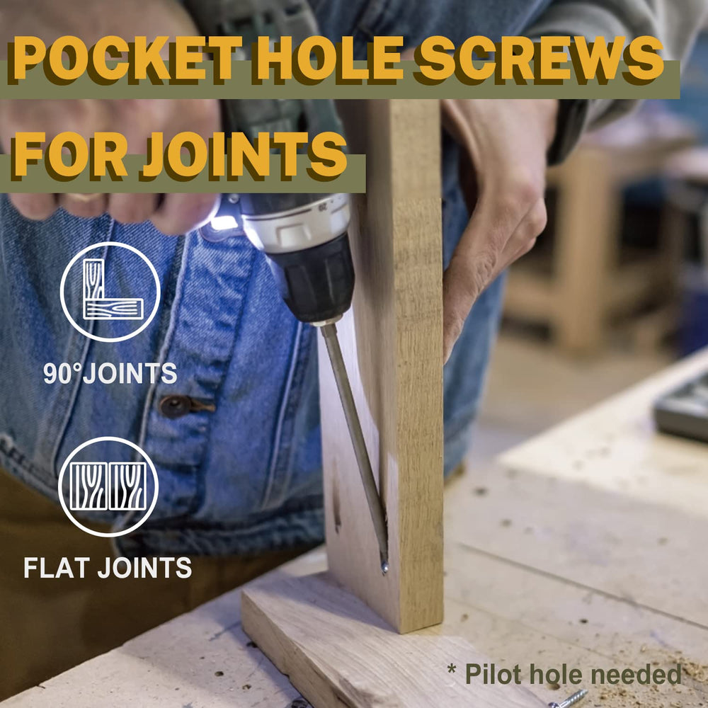 LIONMAX pocket screw installed in wood demonstrating a flush, hidden joint