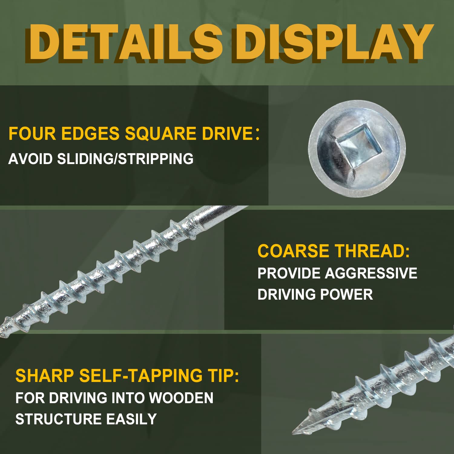 LIONMAX screw beside ruler showing 1-1/4 inch length for correct fit
