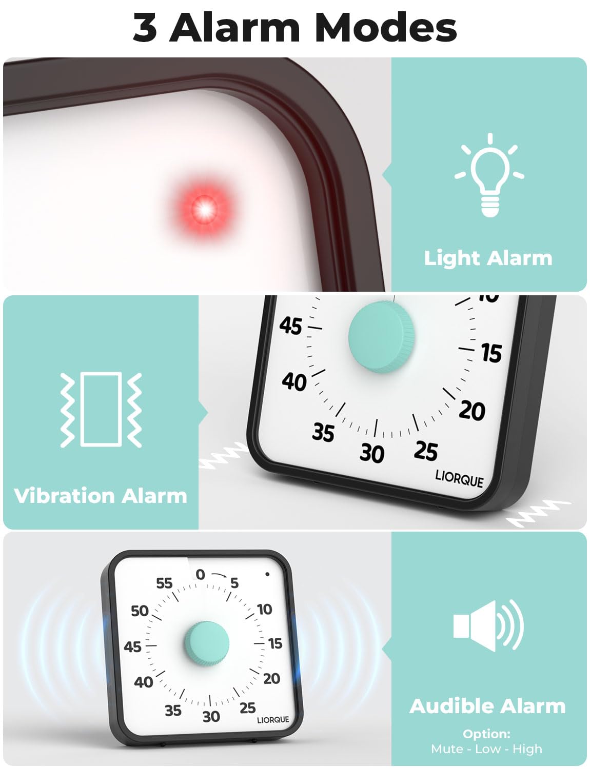 LIORQUE on kitchen counter timing cooking tasks without loud ticking distractions