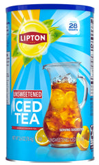 Lipton jar front packaging showing label and serving information for quick refreshment