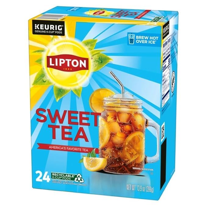 Outdoor picnic scene with Lipton sweet tea served for sharing
