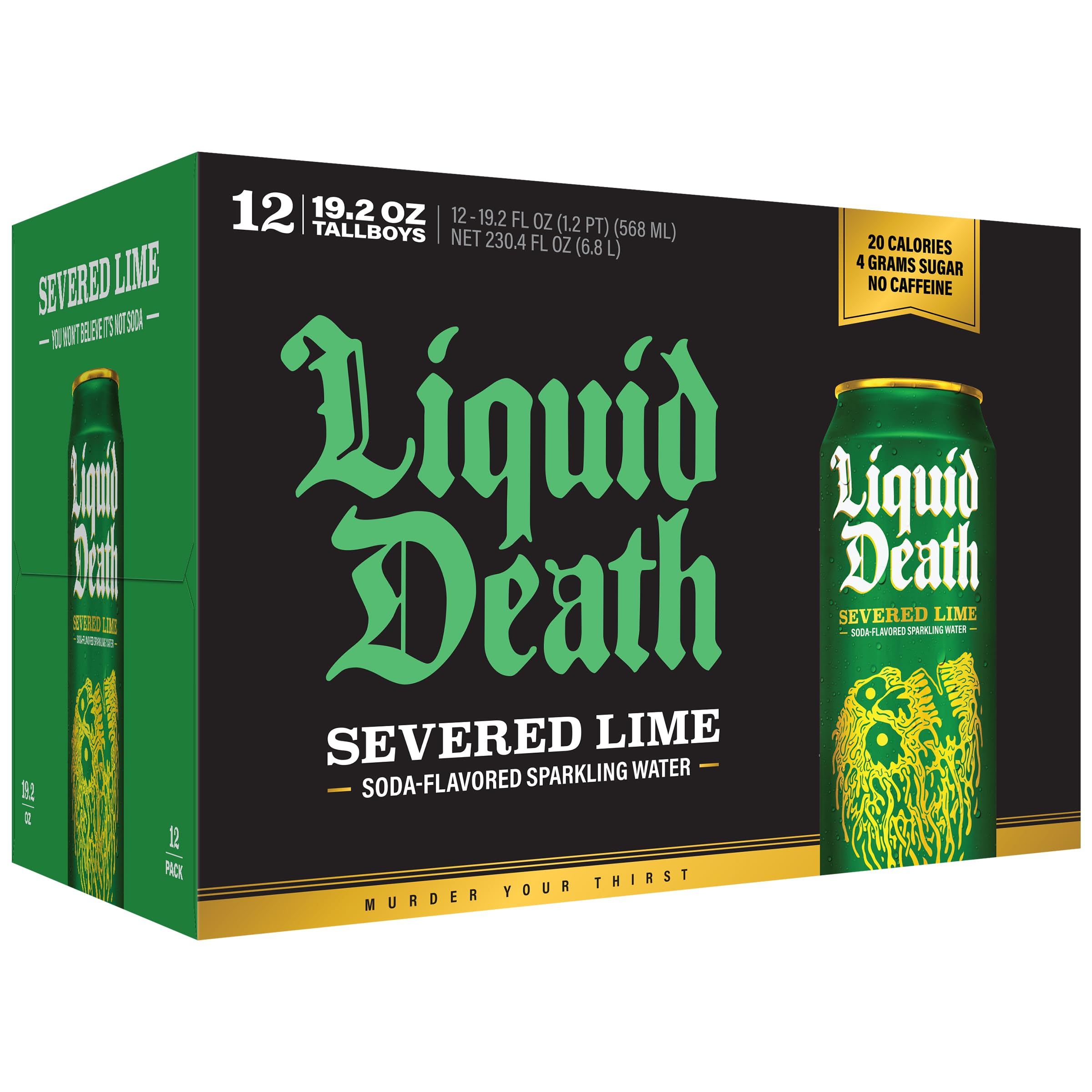 Liquid Death Severed Lime enjoyed on a beach demonstrating refreshing, low-sugar option