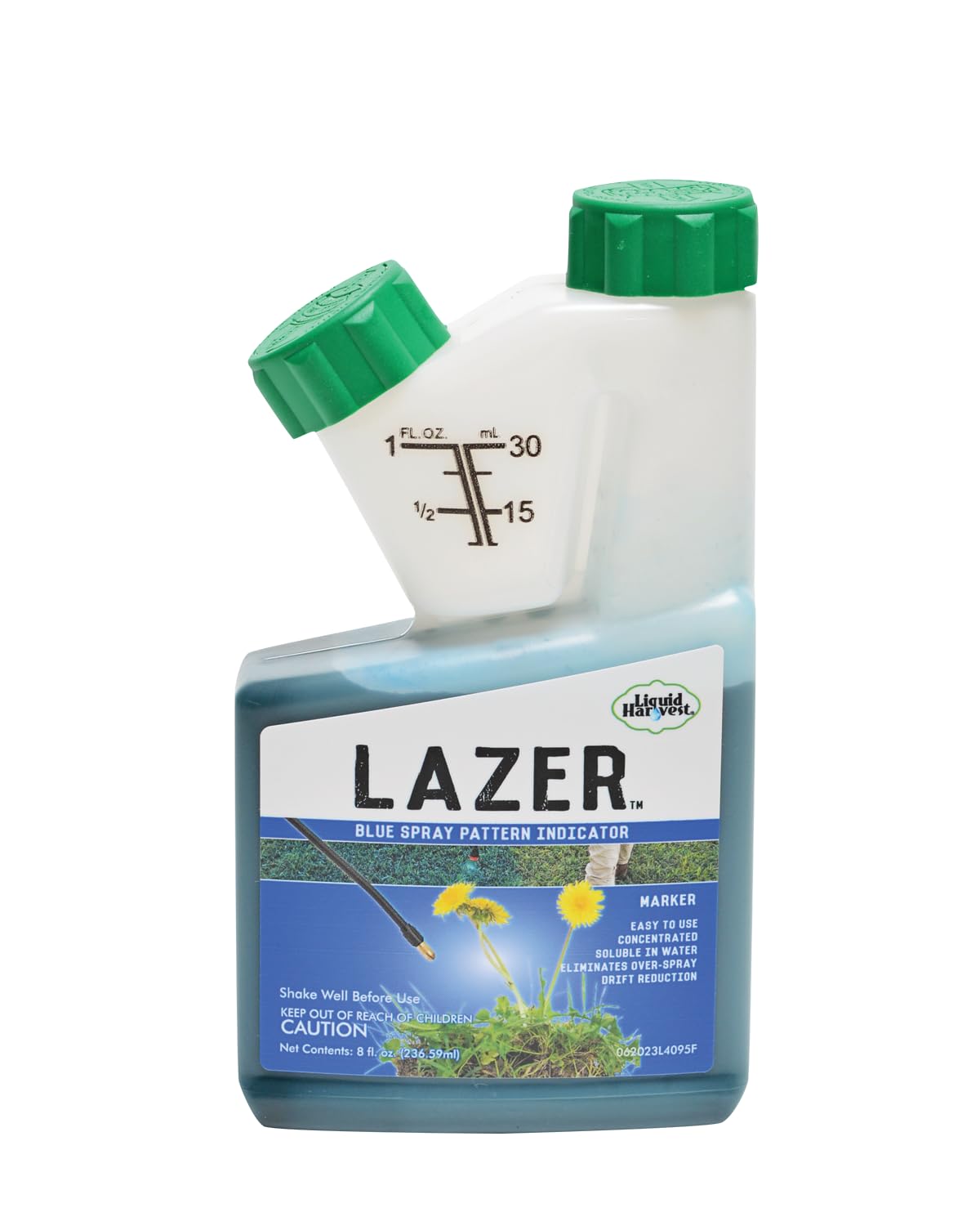Liquid Harvest front label showing product name and size for quick identification and benefits