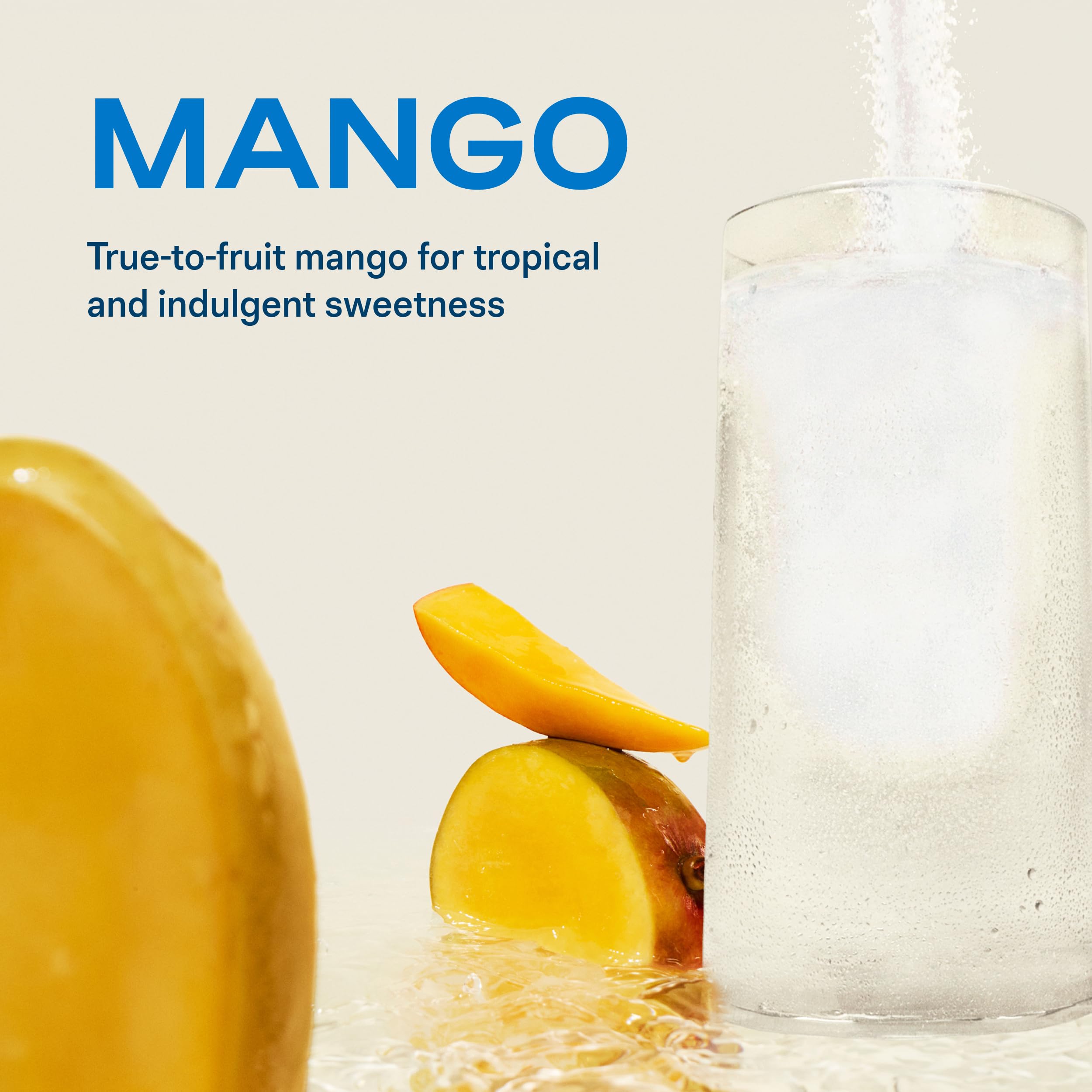 Liquid I.V. mango single packet close-up highlighting easy-to-open portability
