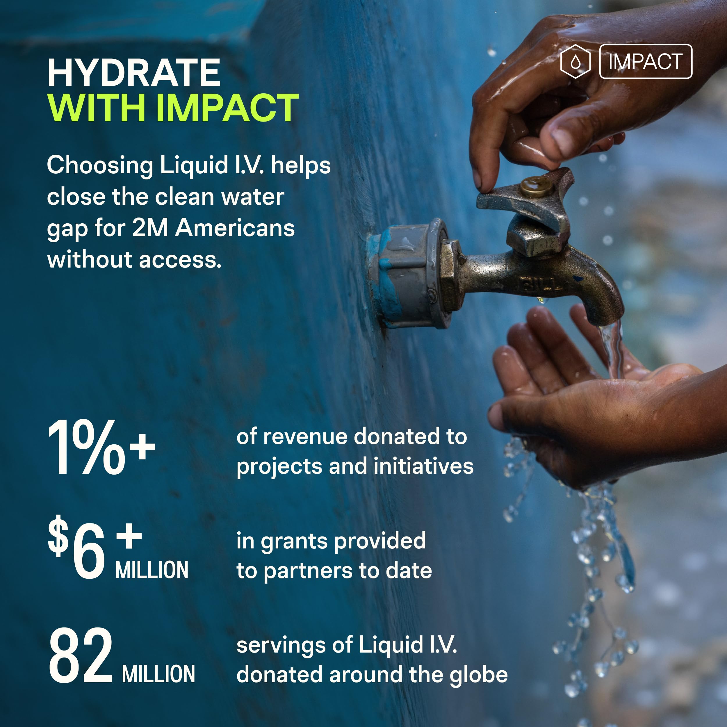 Hand holding Liquid I.V. stick demonstrating packet size and travel-friendly benefit