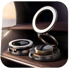 LISEN front view showing all‑metal vacuum mount and magnetic face for premium durability
