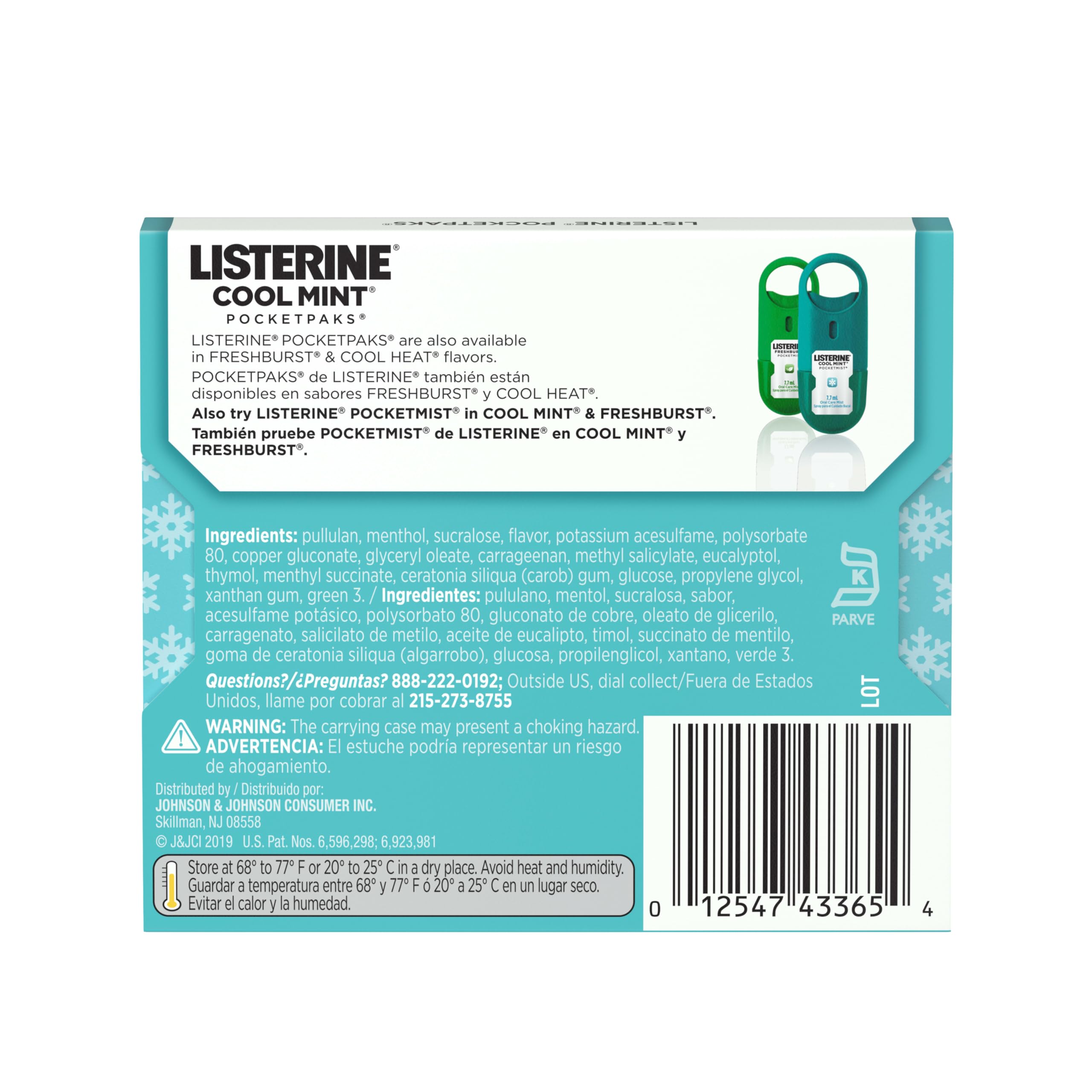 Listerine PocketPaks in a professional setting before a meeting for confidence