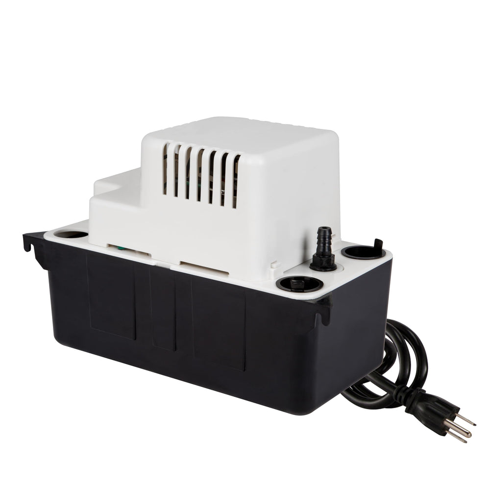 Little Giant front view showing compact condensate pump benefits