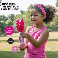 Little Kids Minnie Mouse producing bubble stream for active play