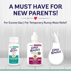 Little Remedies gripe water and gas relief drops together, illustrating tummy soothing benefit