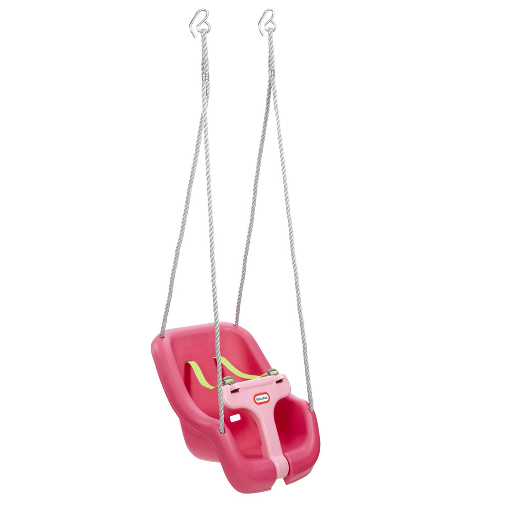 Little Tikes front view showing magenta seat and secure design benefits safety