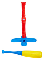 Little Tikes oversized bat and ball closeup highlights easy‑grip design benefit