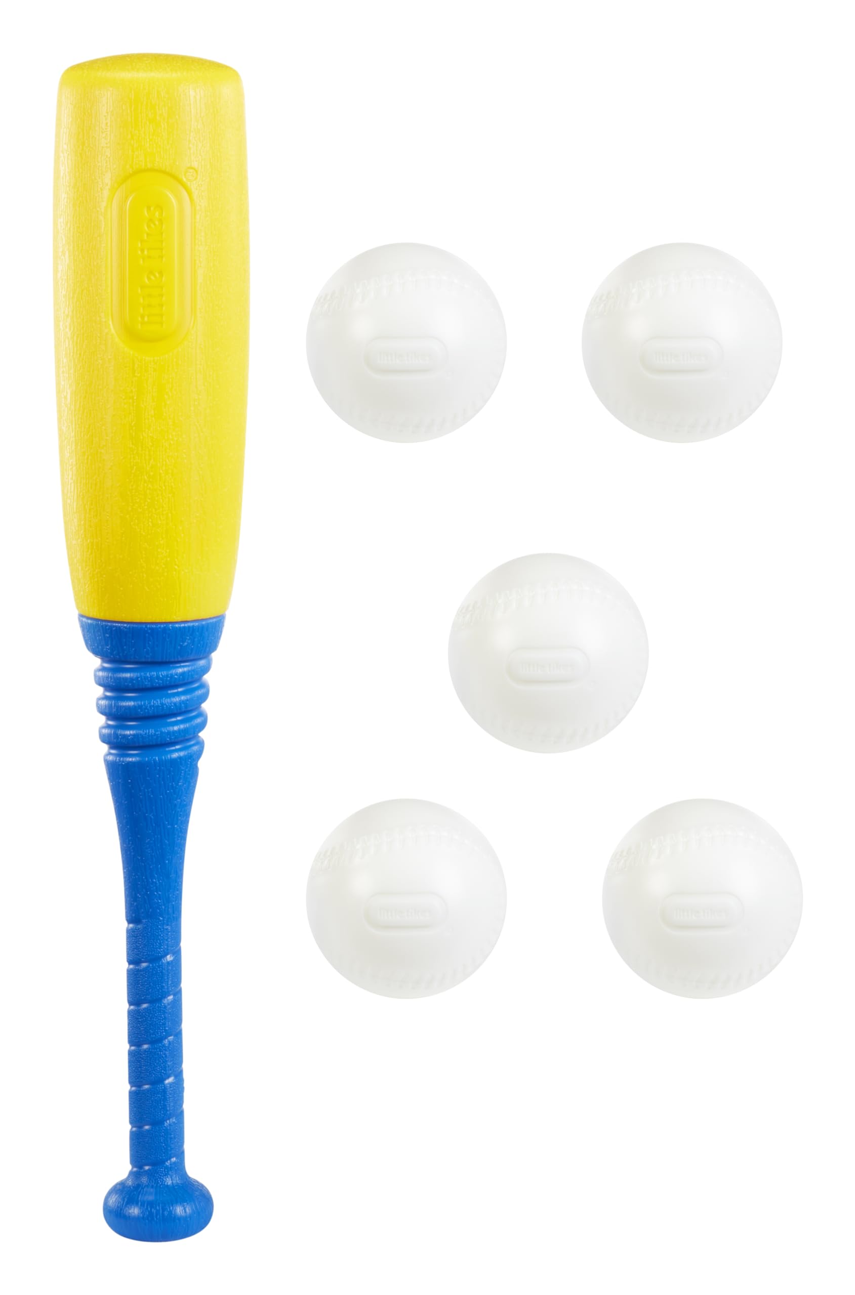 Little Tikes toddler hitting ball outdoors shows active play and coordination benefit