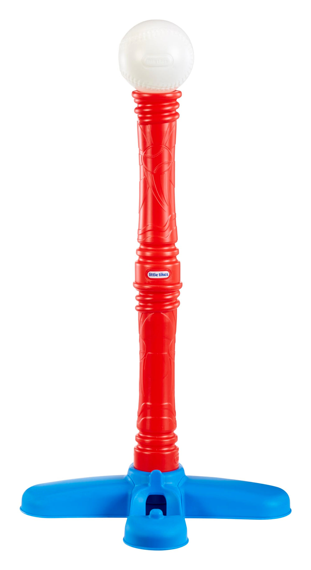 Little Tikes tee height adjustment closeup demonstrates growth-friendly feature