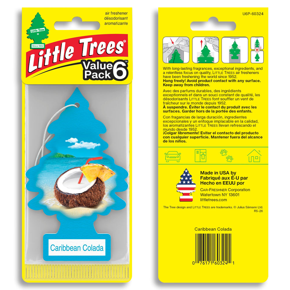 LITTLE TREES hanging in car providing tropical scent while driving