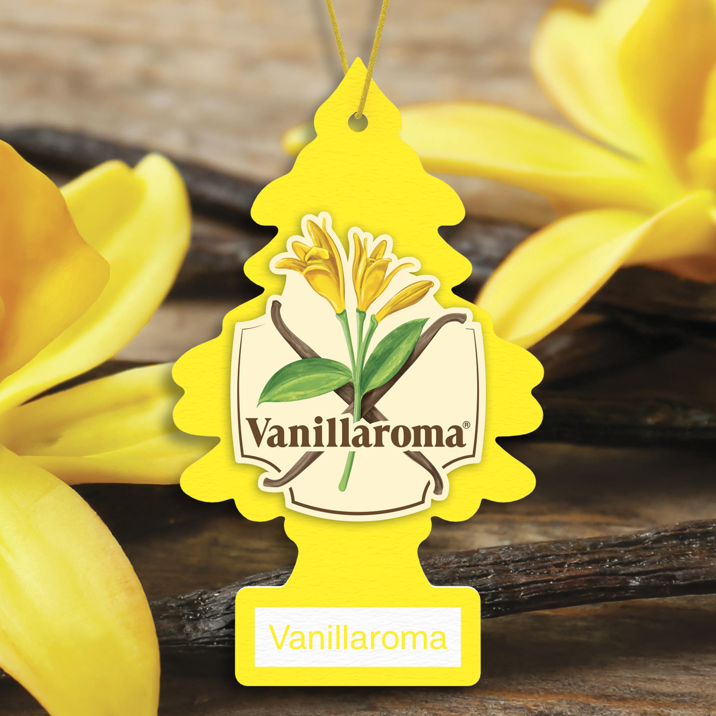 LITTLE TREES Vanillaroma close-up texture and scent design, clear fragrance cues