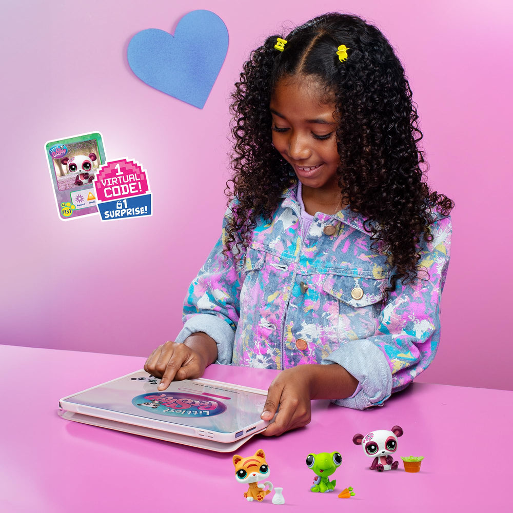 Littlest Pet Shop collector card and coin with digital code benefit