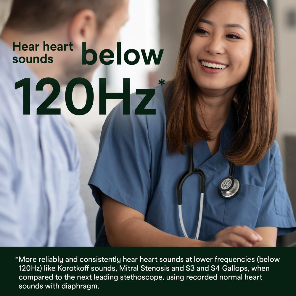 Littmann black tubing bent to show flexibility and long-lasting resistance to creasing