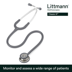 Littmann stainless steel chestpiece highlighting acoustic performance