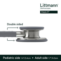 Littmann tunable diaphragm close-up demonstrating easy frequency switching