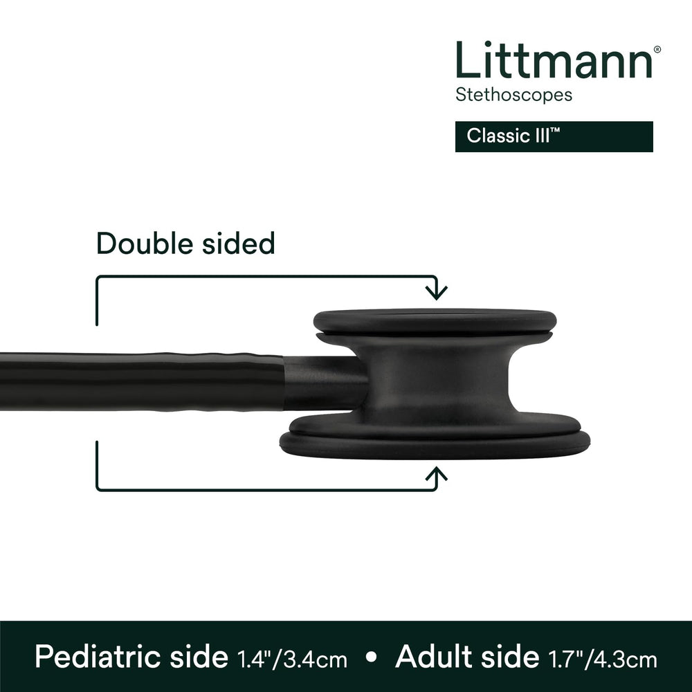Littmann tunable diaphragm detail illustrating easy frequency change for focused listening