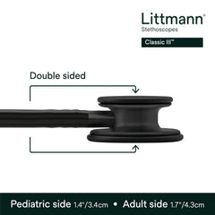 Littmann tunable diaphragm detail illustrating easy frequency change for focused listening