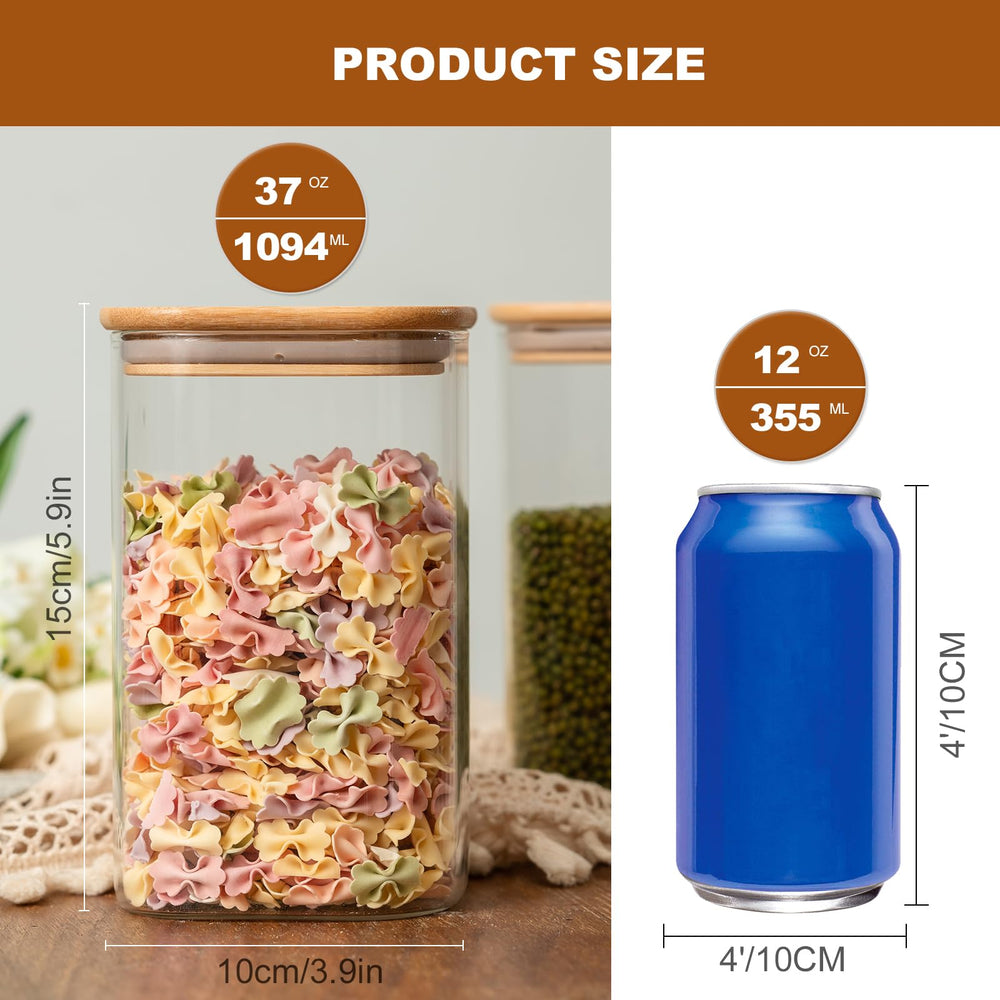 Liuruiyu jar next to hand illustrating 37 oz capacity for accurate size expectations