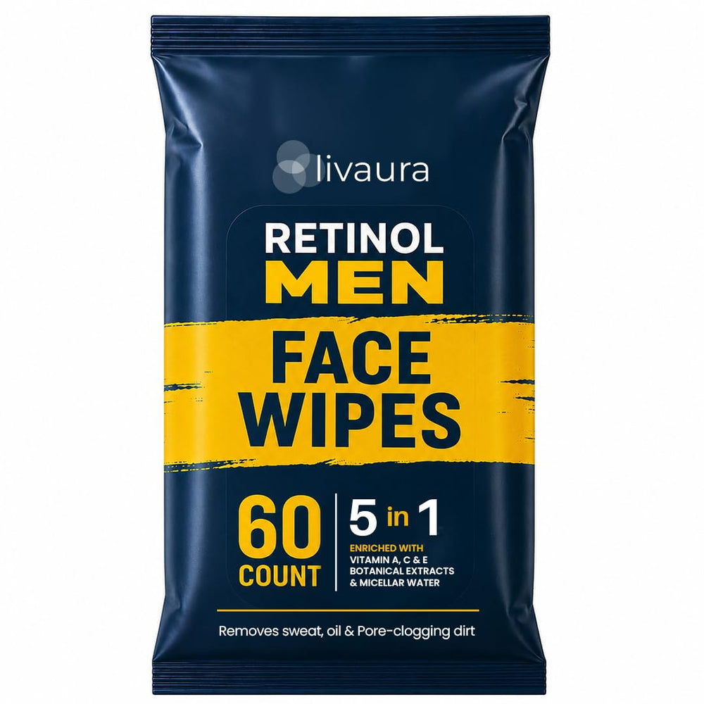 LIVAURA front packaging showing 60-count wipes and convenience benefits