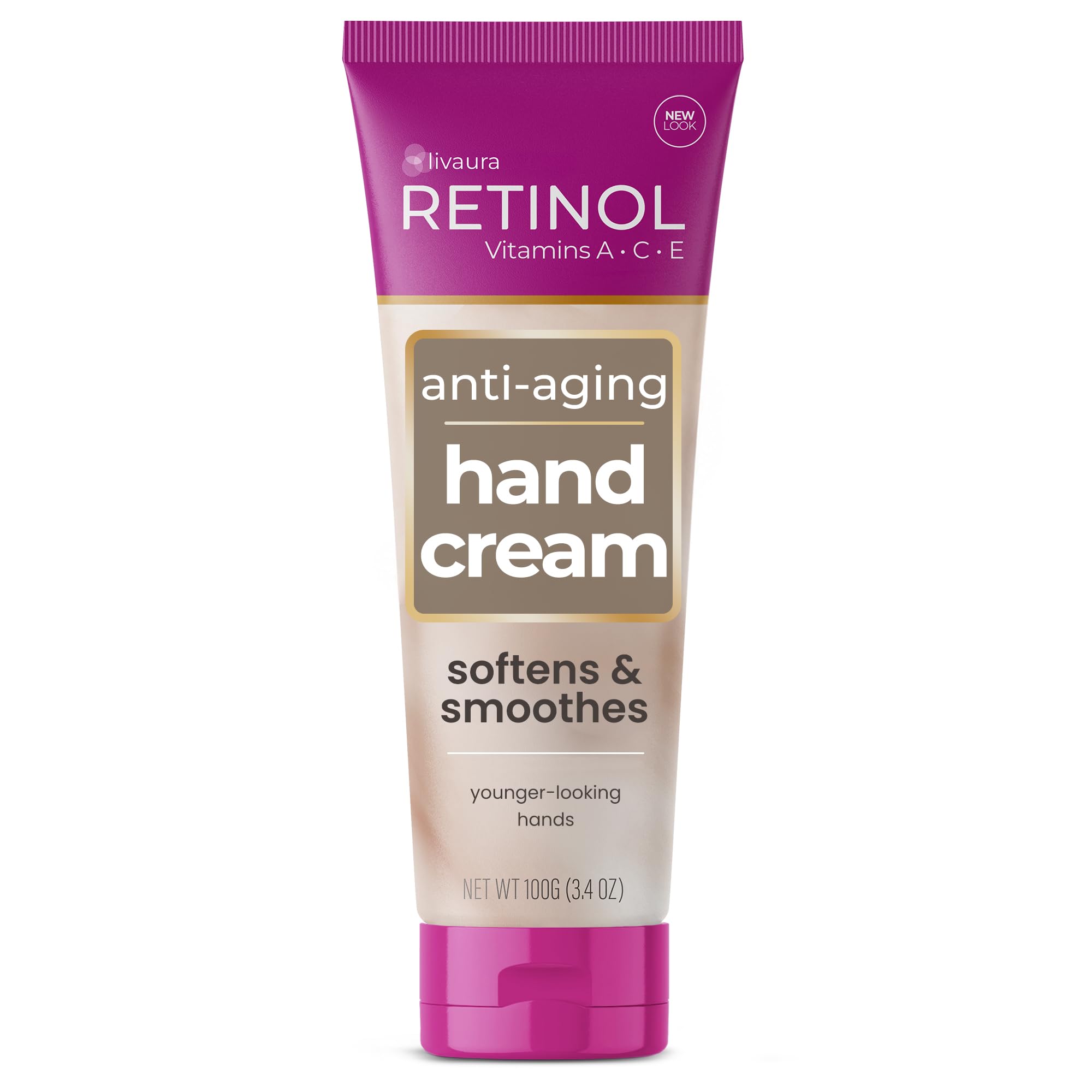 LIVAURA Retinol front tube showing packaging and travel size benefits