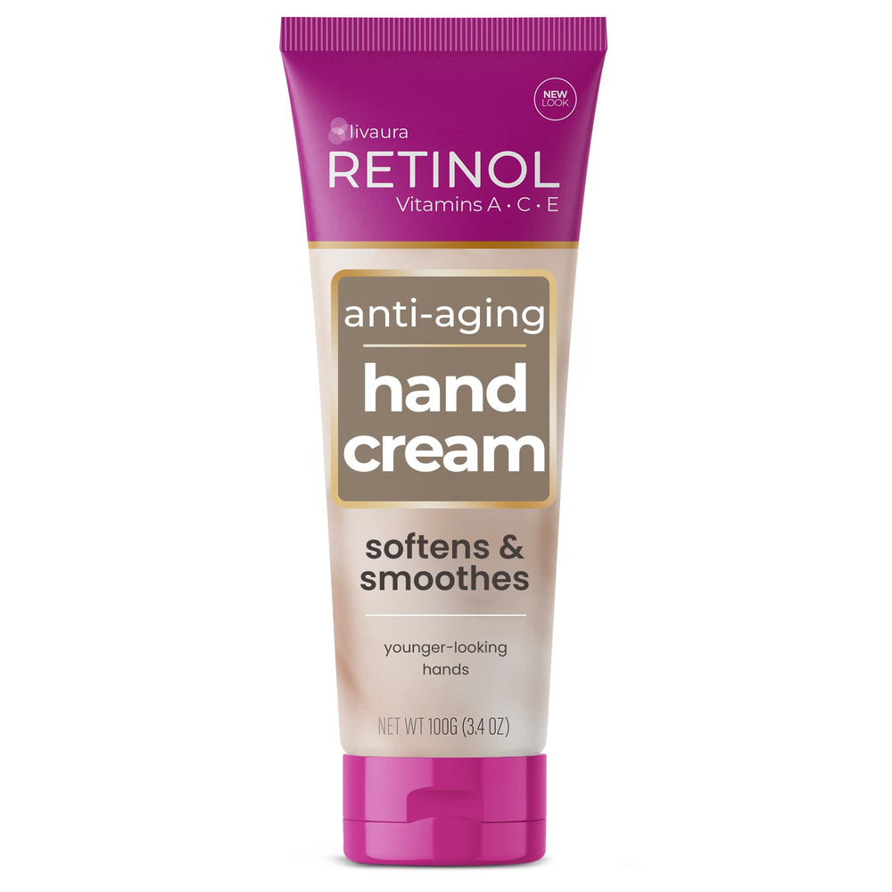 LIVAURA Retinol front tube showing packaging and travel size benefits