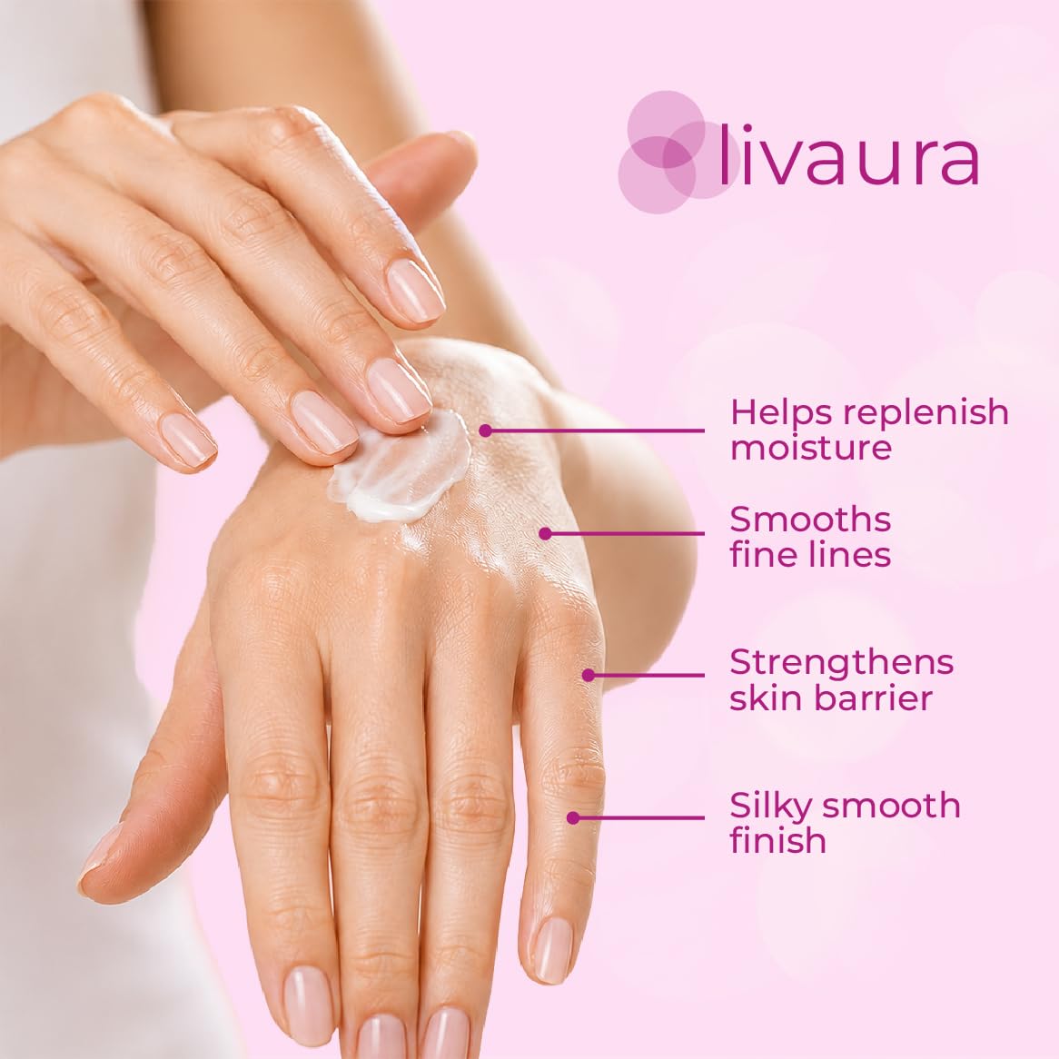 LIVAURA Retinol tube by sink showing use after washing for hydration
