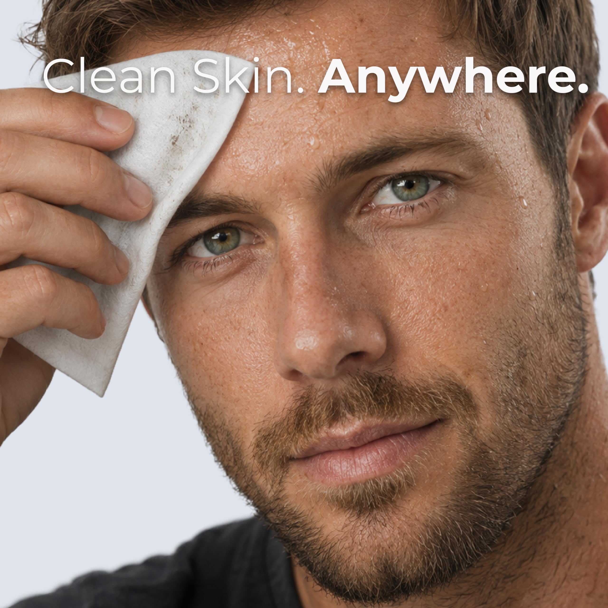 LIVAURA close-up of wipe texture highlighting gentle cleansing action