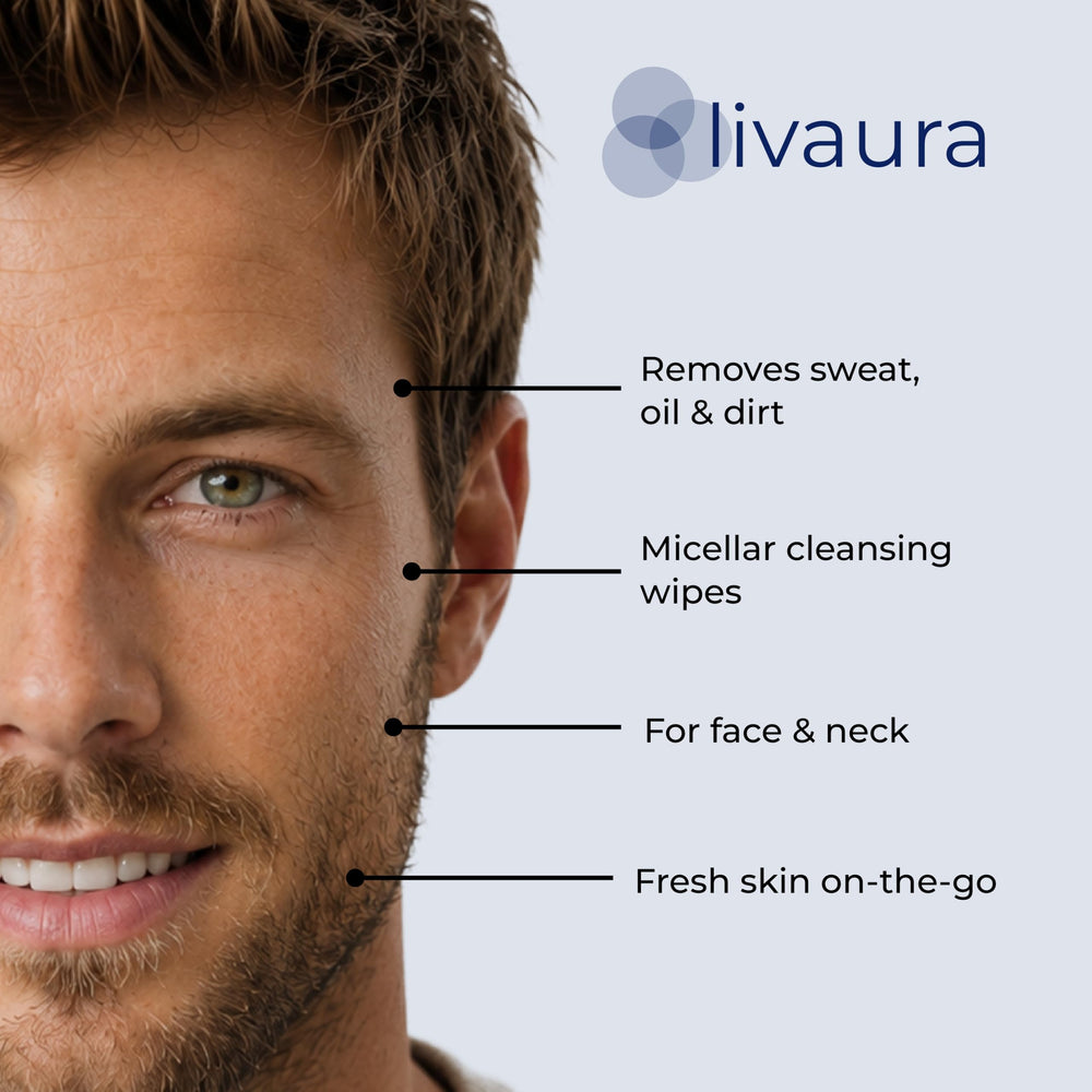 LIVAURA pack next to a ruler illustrating 60-count size convenience