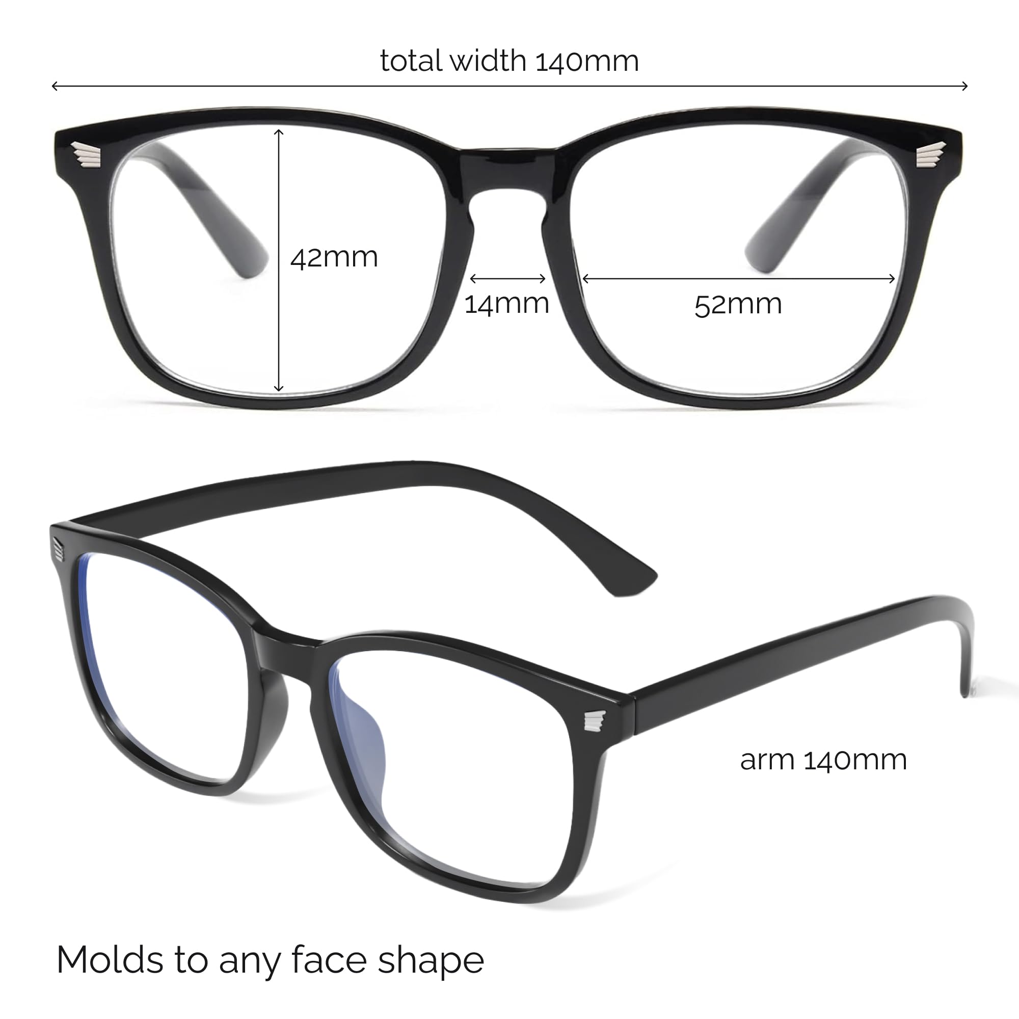 livho glasses next to phone demonstrating compact size and portability