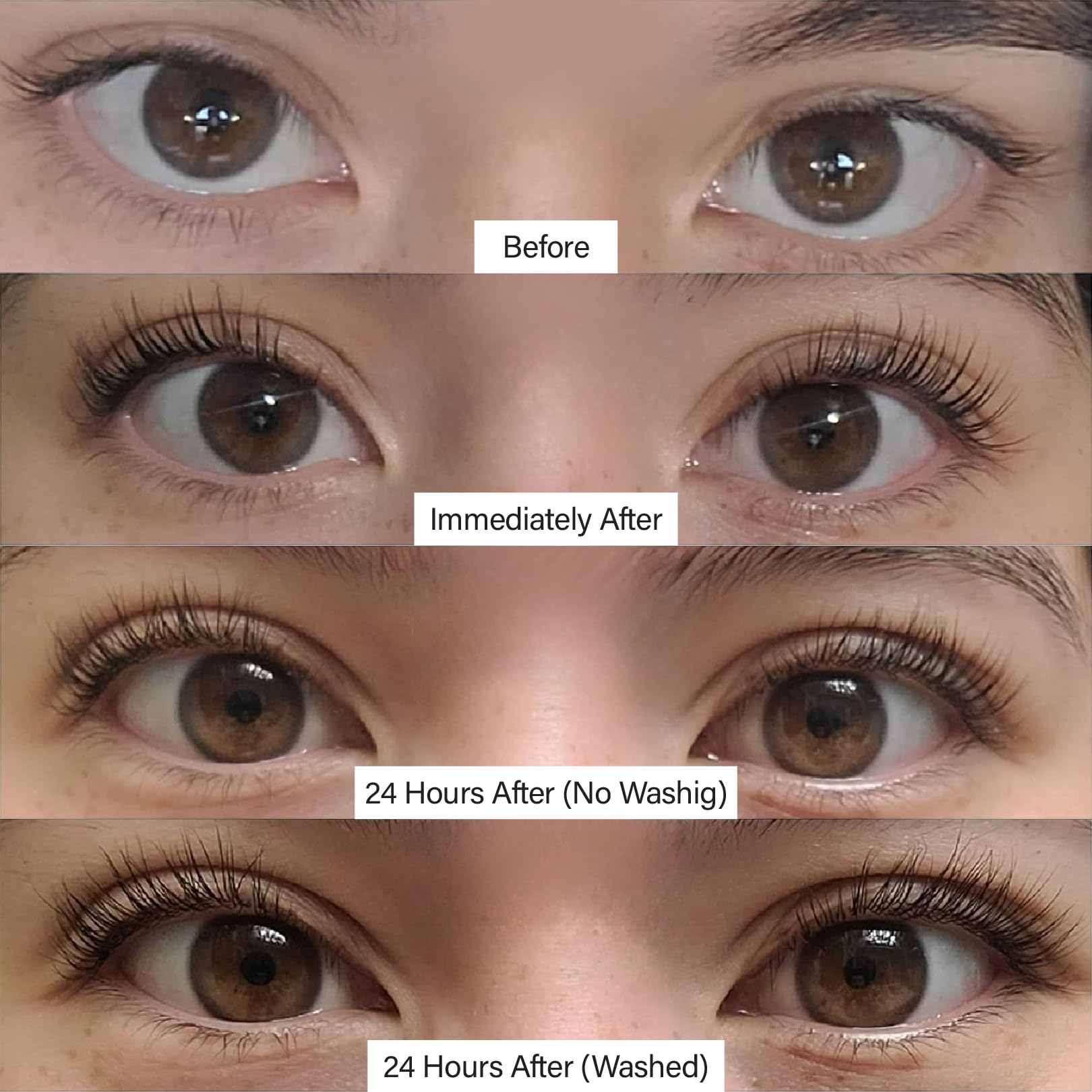 LIVIA lifestyle shot of woman after treatment revealing natural-looking curled lashes