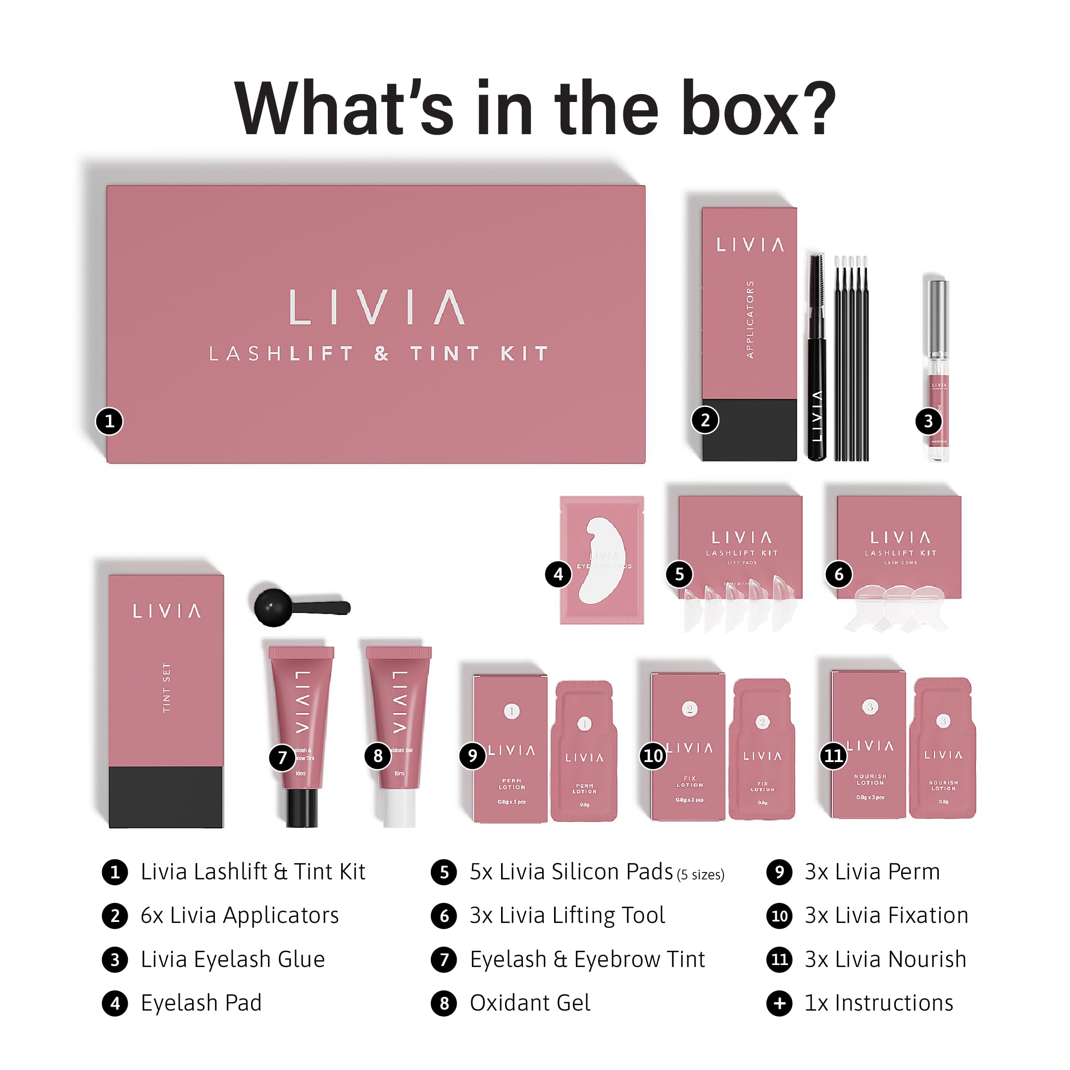 LIVIA lifting formula texture on spatula indicating smooth, easy application