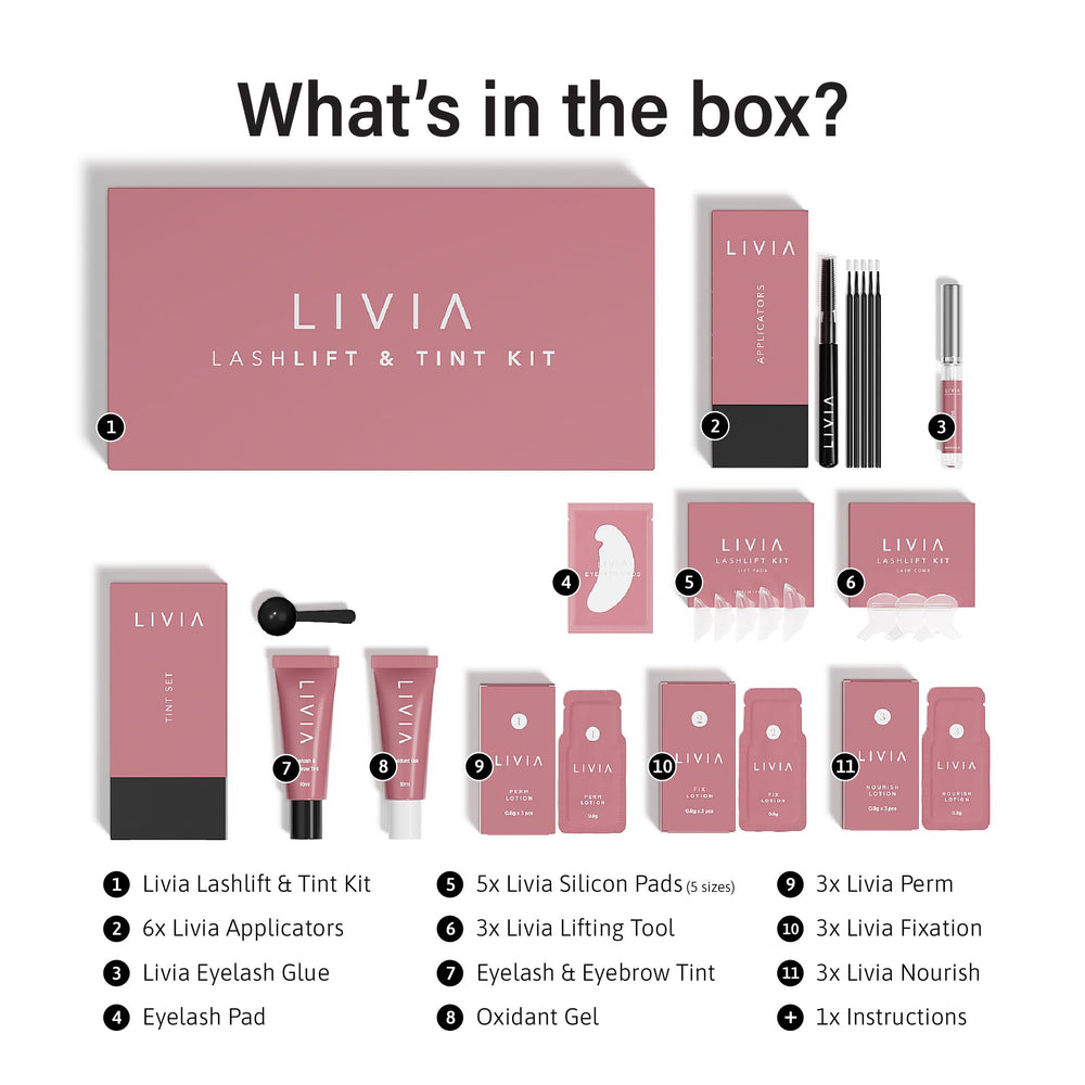 LIVIA lifting formula texture on spatula indicating smooth, easy application