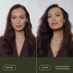 Living Proof before and after root lift showing added volume and refresh benefit