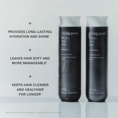 Living Proof conditioner cream in hand demonstrating lightweight consistency