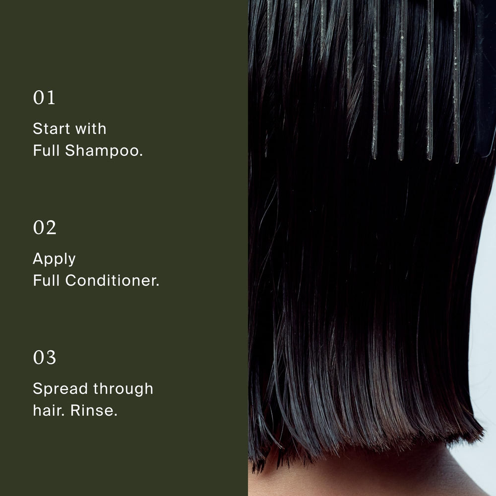 Living Proof conditioner label close-up, reveals silicone-free and color-safe details