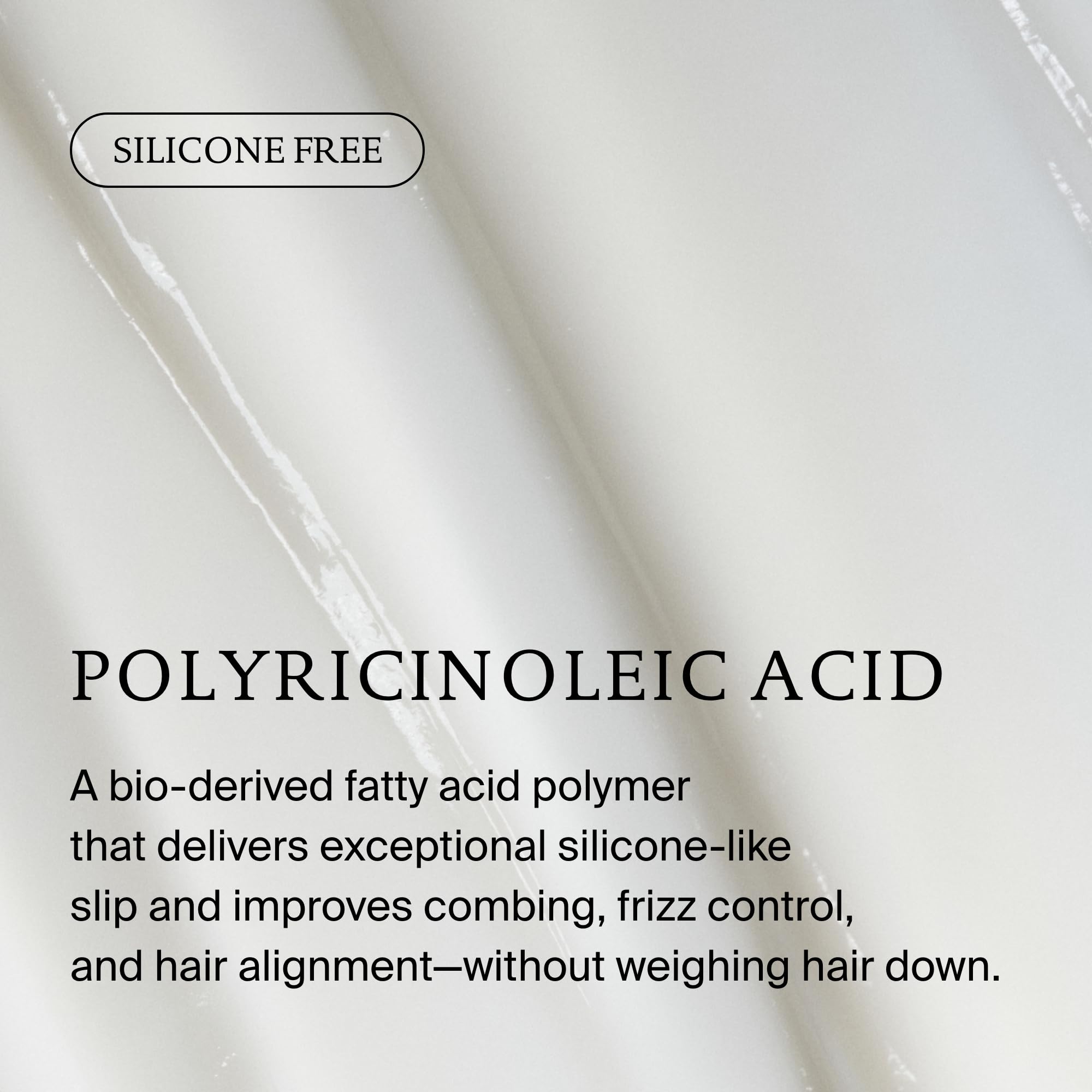 Living Proof conditioner pouring into palm, indicates smooth application and control
