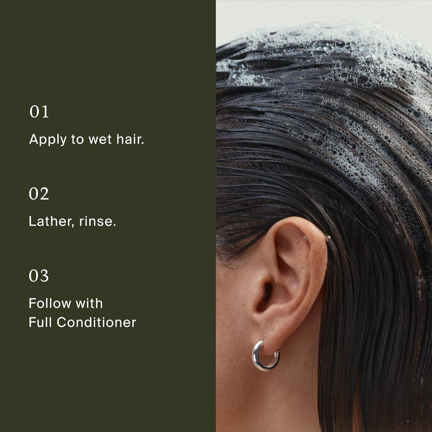 Living Proof ingredient focus implying gentle formulation and fuller hair