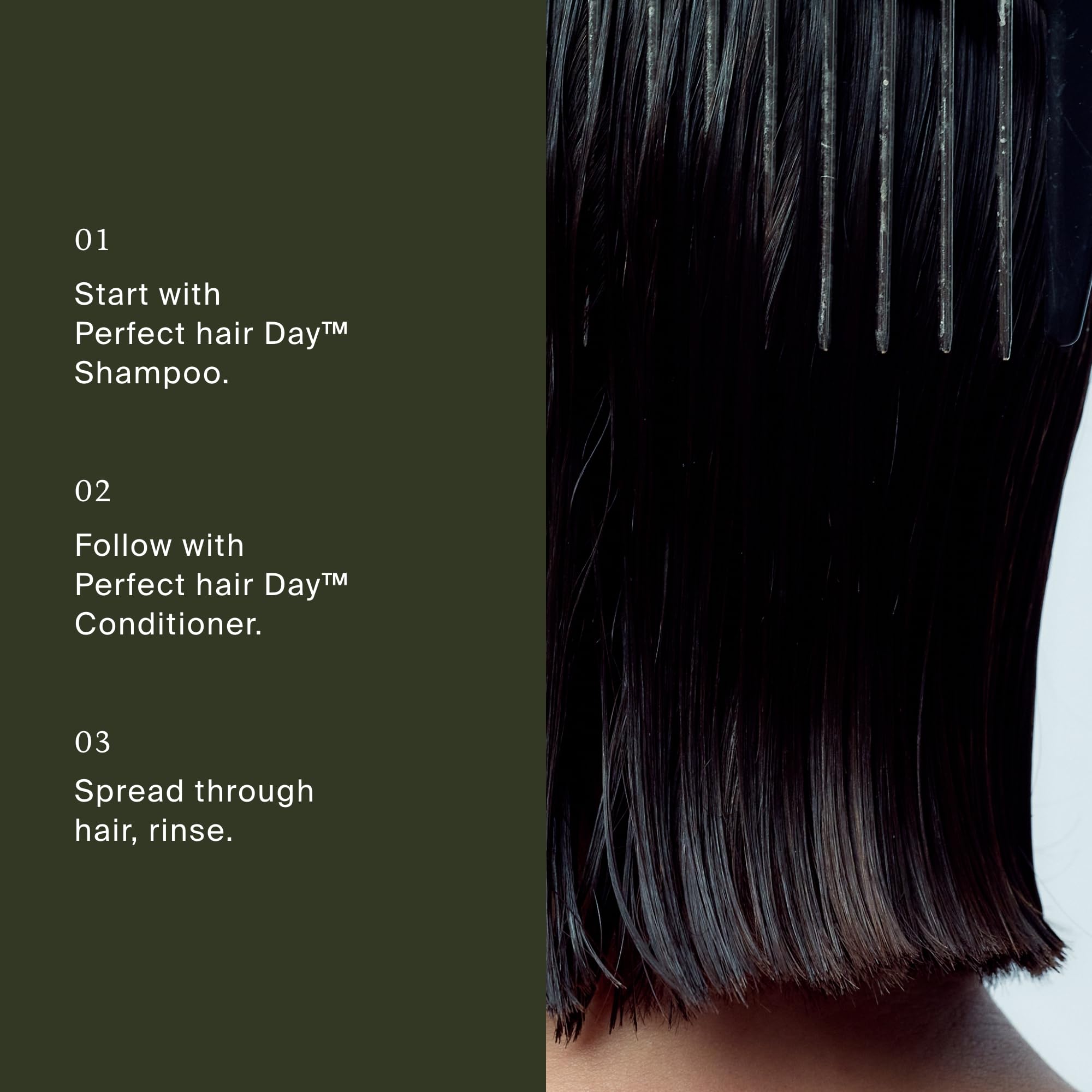 Living Proof conditioner on bathroom shelf creating a premium routine vibe