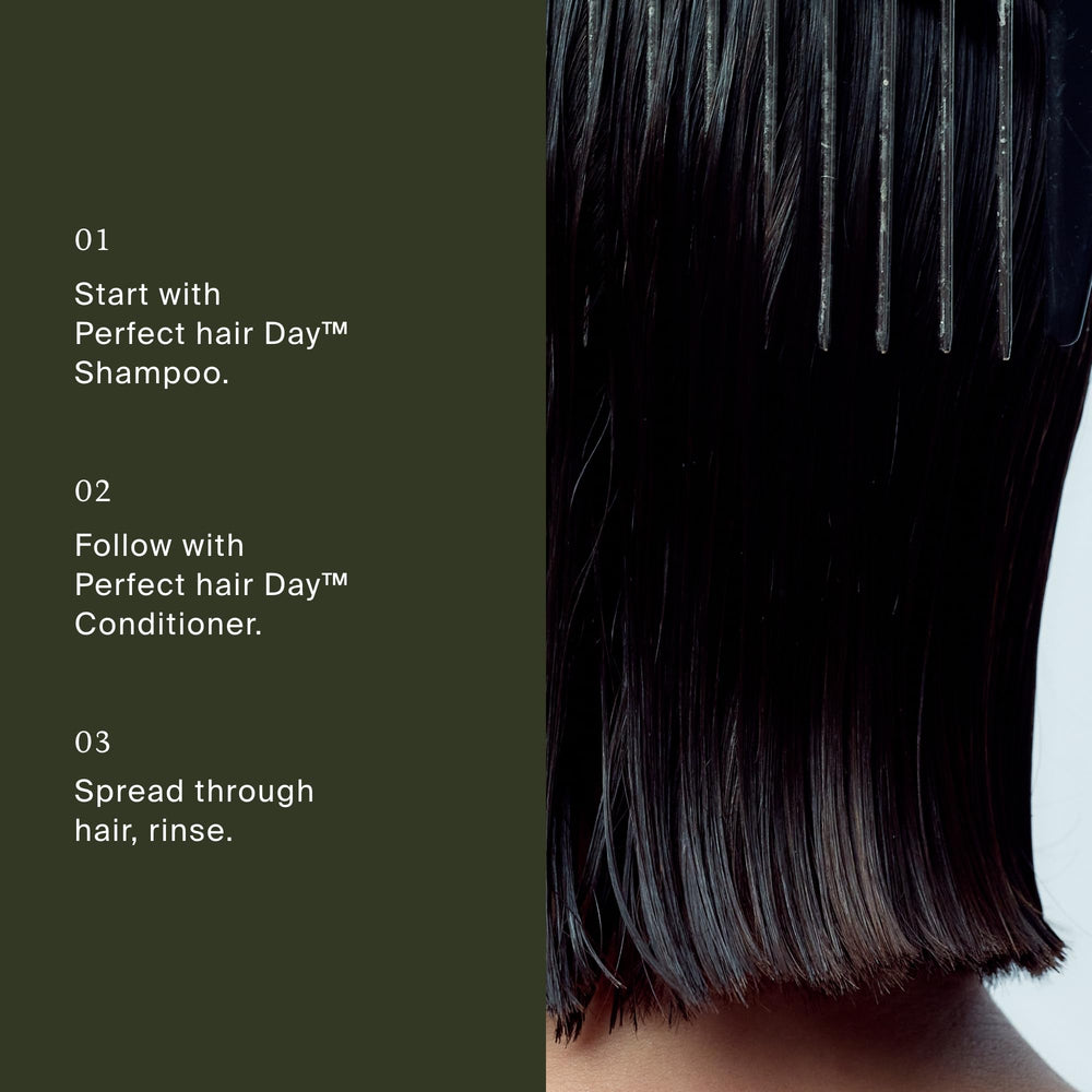 Living Proof conditioner on bathroom shelf creating a premium routine vibe