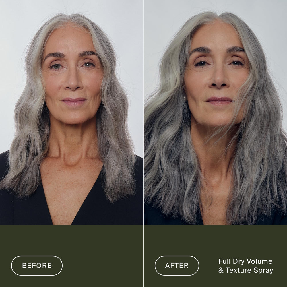 Living Proof spritz on dry hair action creating instant texture and revive benefit