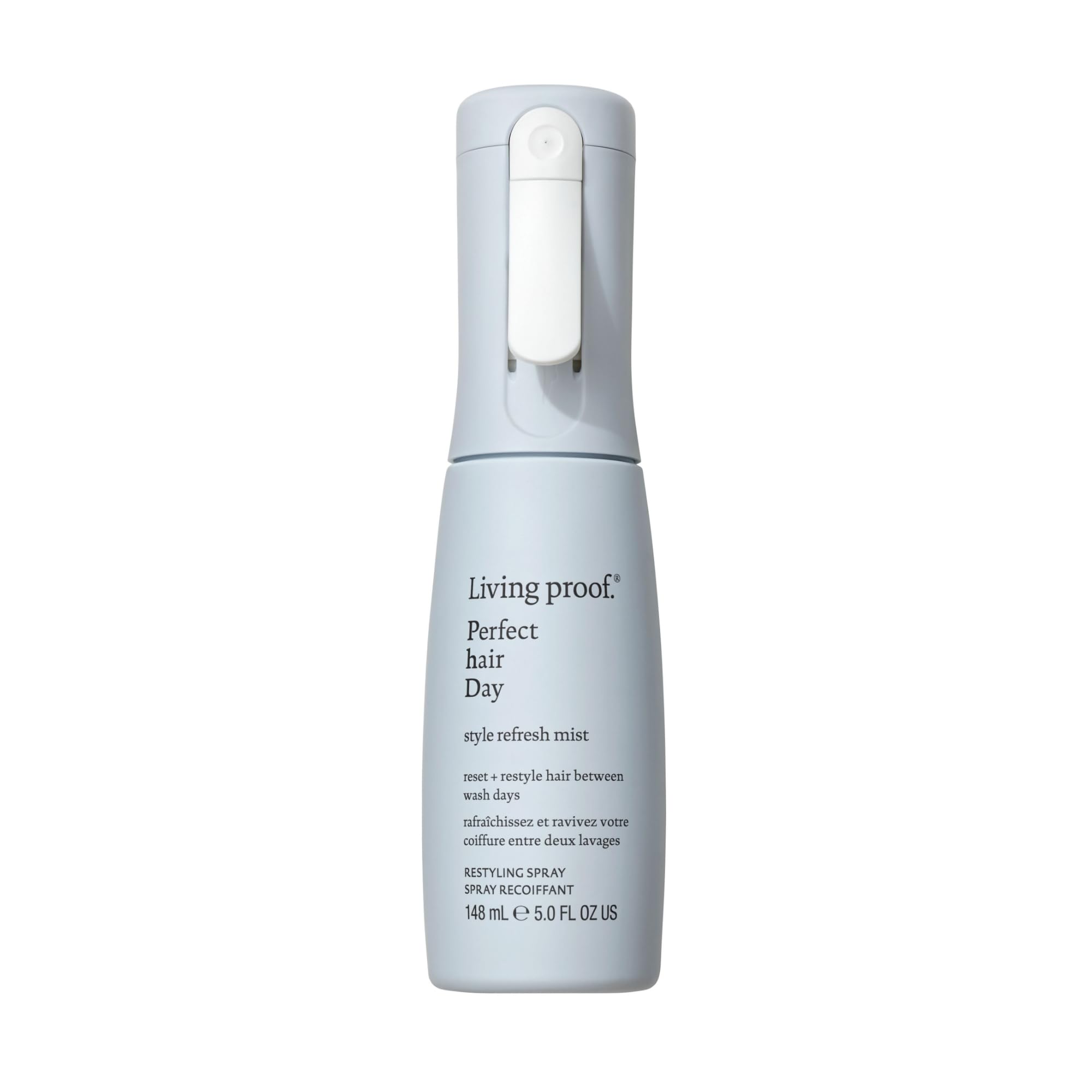 Living Proof front packaging showing bottle and brand for easy identification and travel convenience