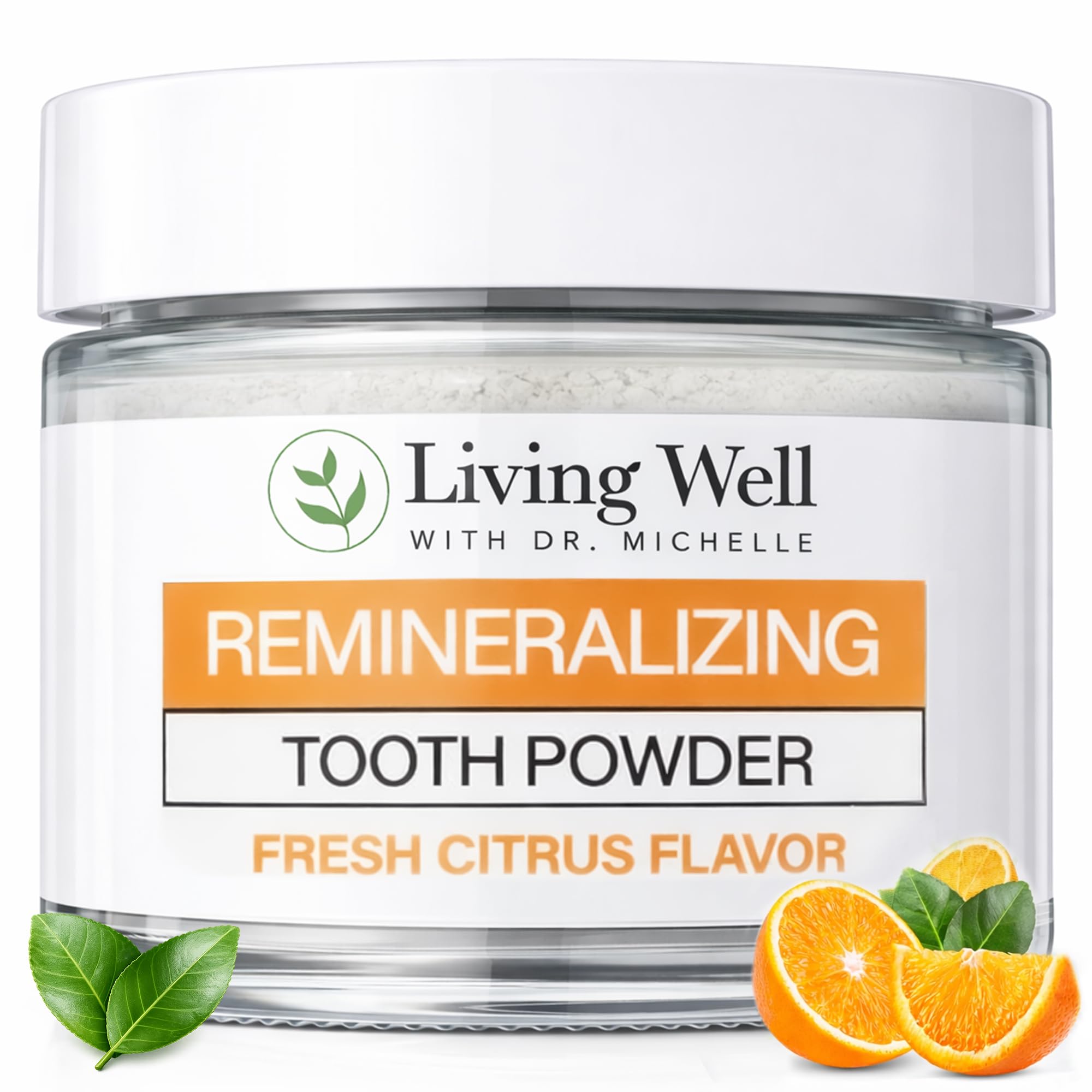 Living Well with Dr. Michelle front jar showing Fresh Citrus label and benefits
